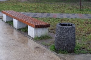 muddy grass at a park